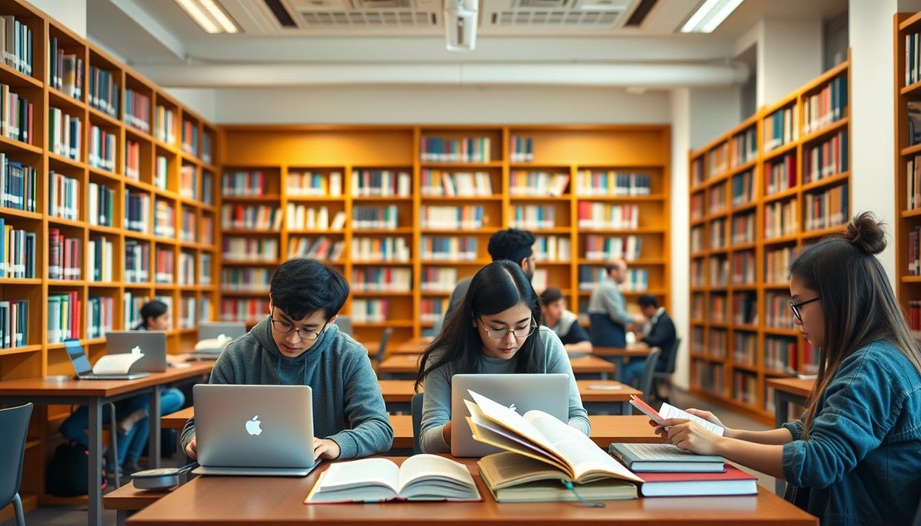 Structured study materials and learning resources on a desk
