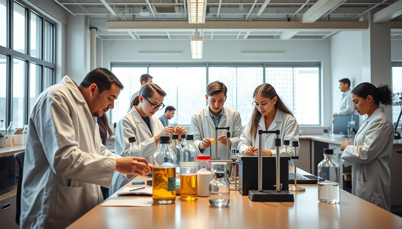 Student using a study guide to organize academic notes