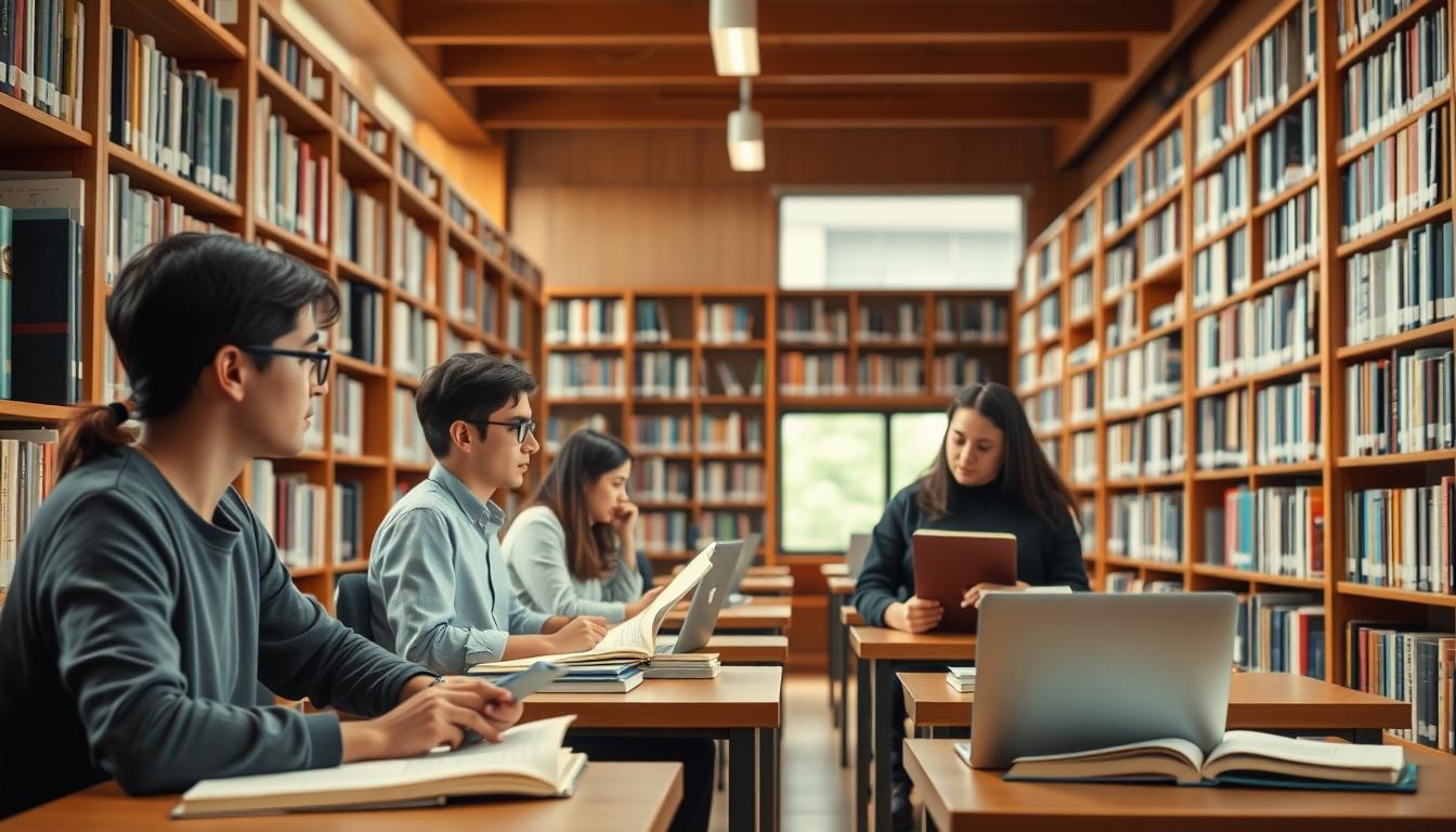 Student developing practical and academic skills